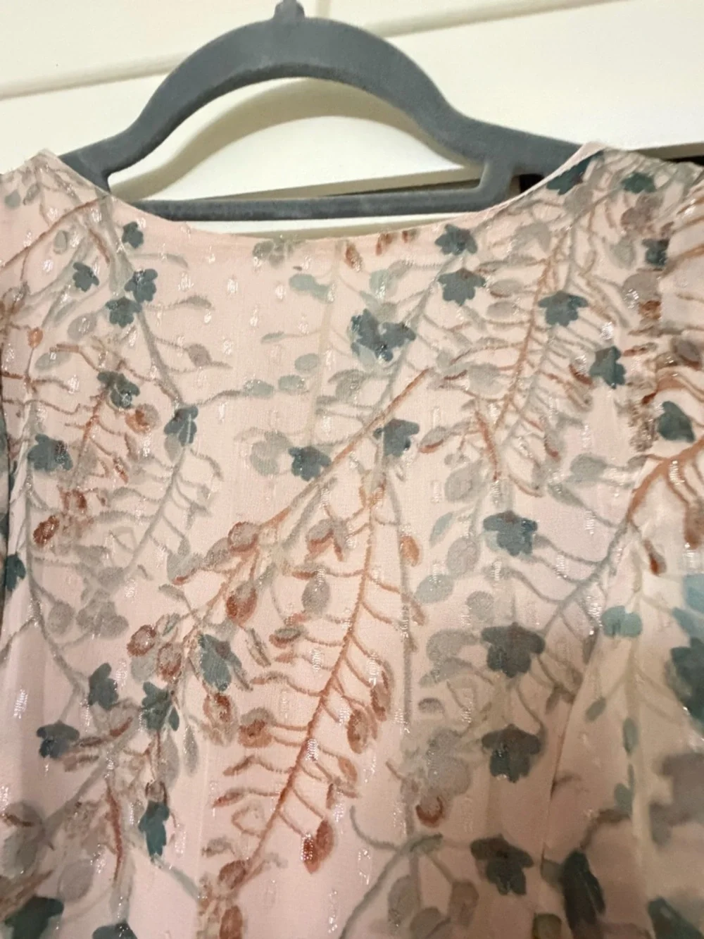Chelsea & Violet Blush Floral Ruffle Midi Dress - Picture 3 of 10